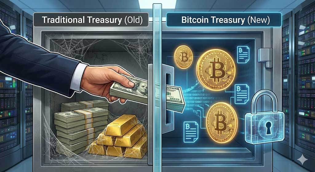 Traditional Treasury to Bitcoin Treasury