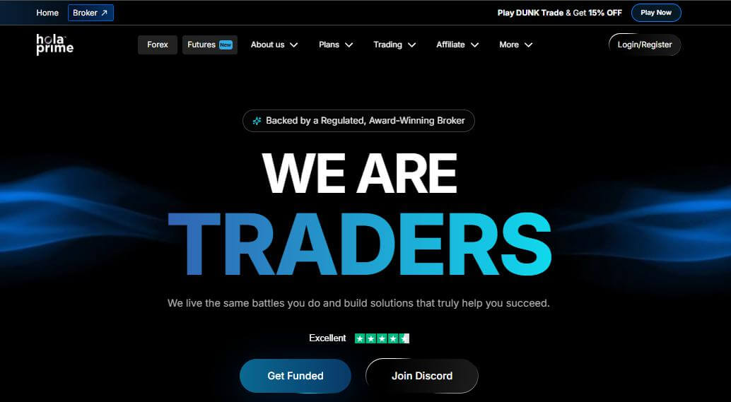 Hola Prime websites homepage