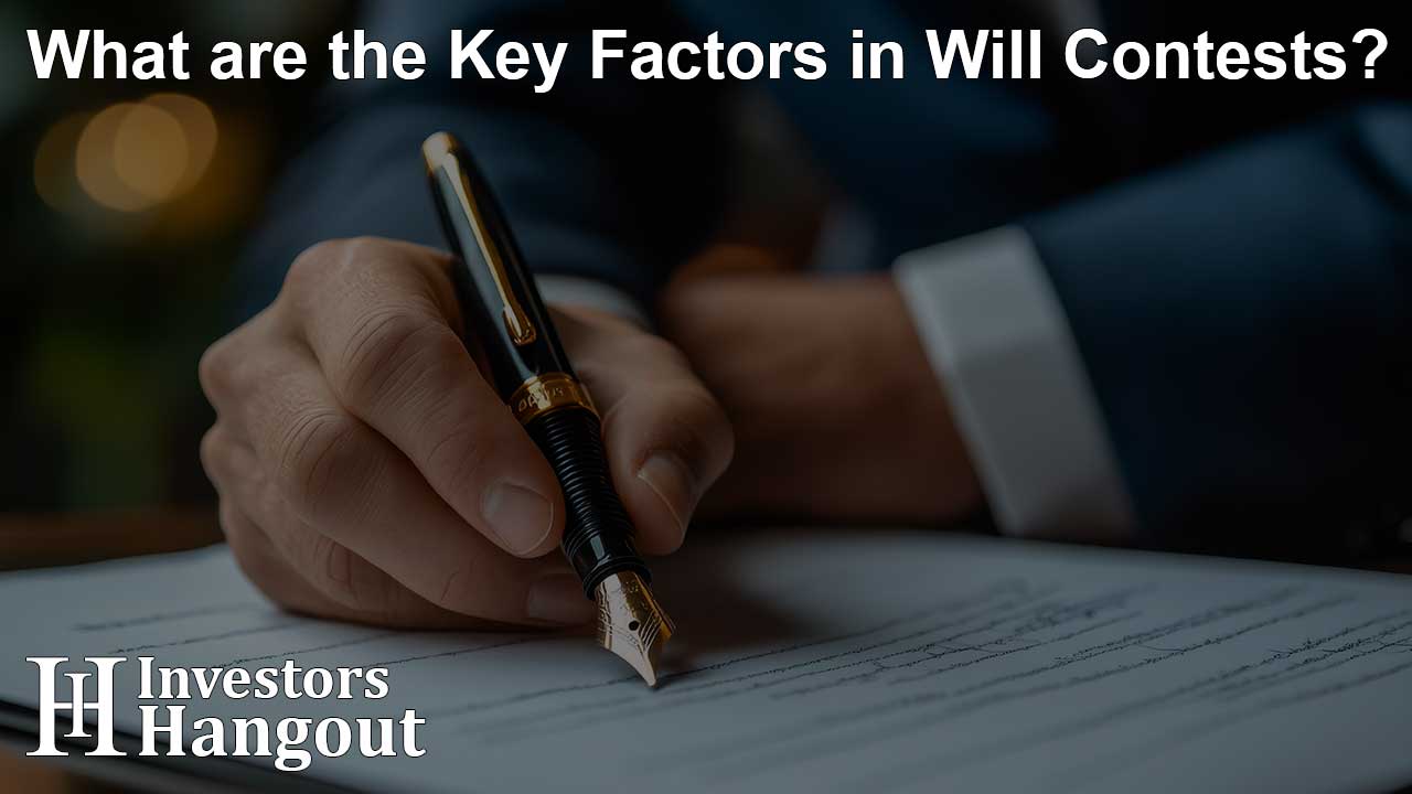 What are the Key Factors in Will Contests?