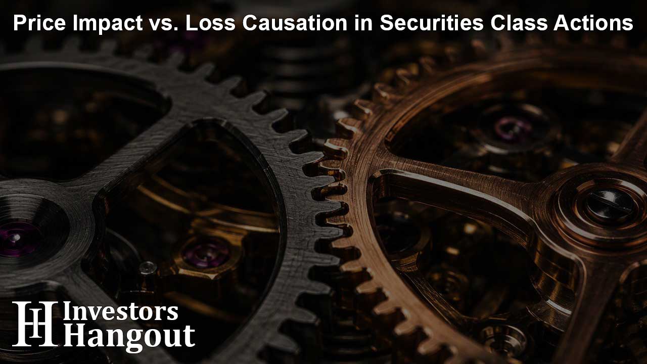Price Impact vs. Loss Causation in Securities Class Actions