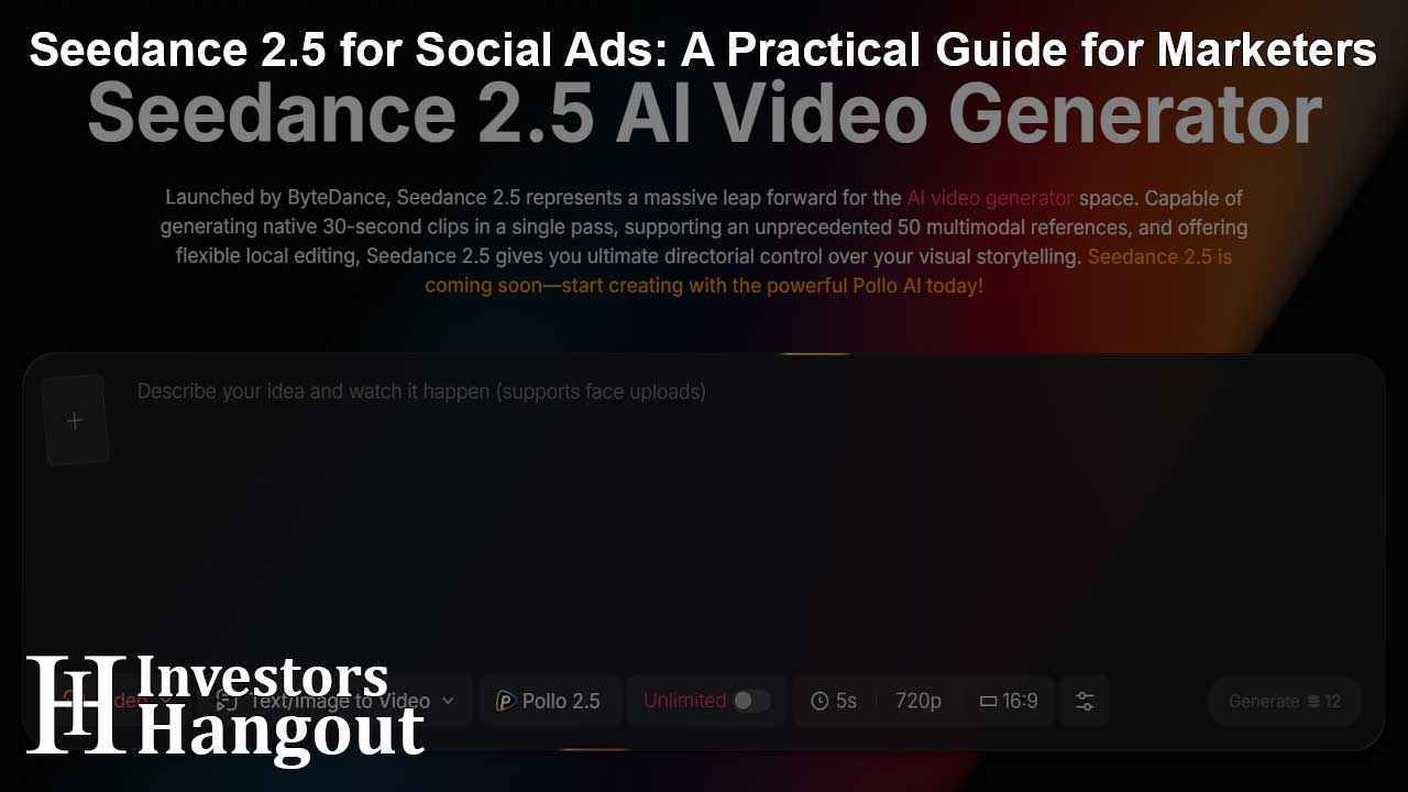 Seedance 2.5 for Social Ads: A Practical Guide for Marketers