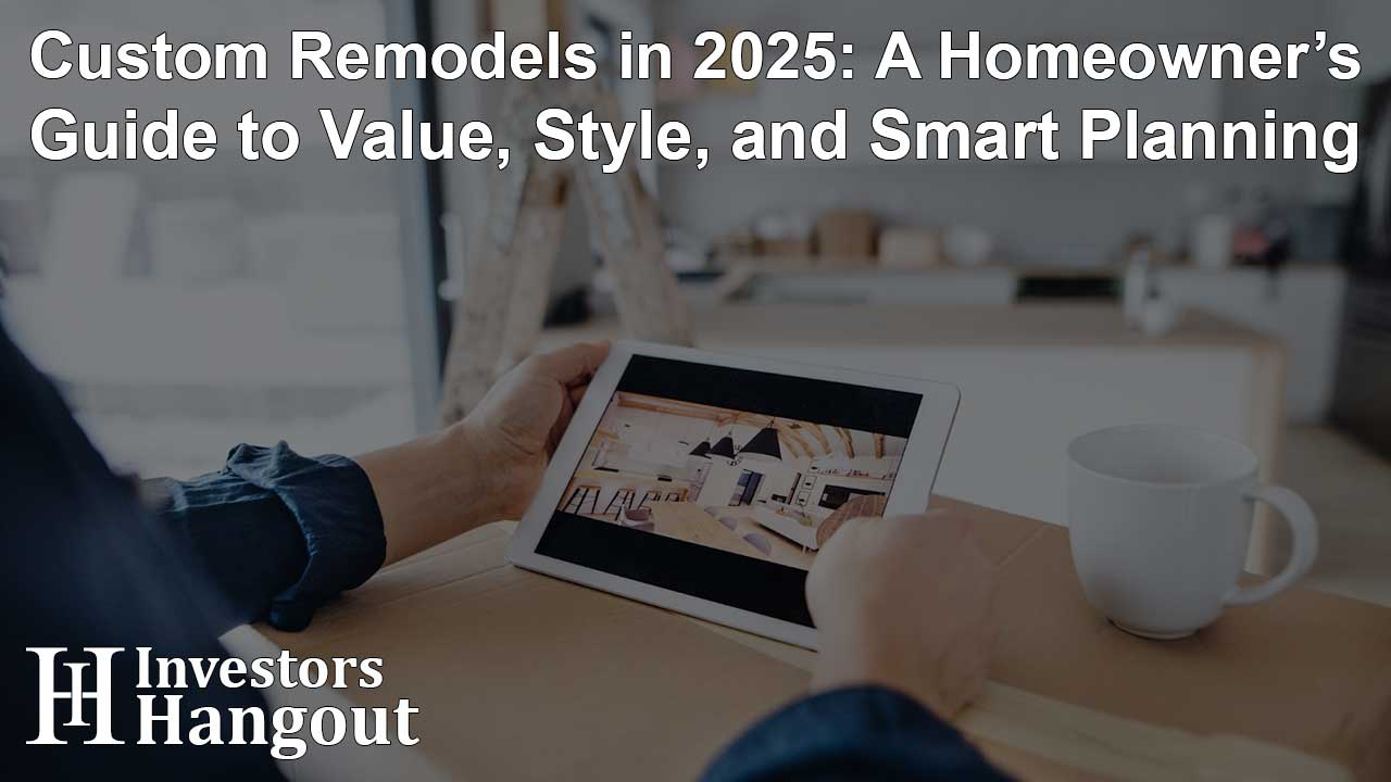 Custom Remodels in 2025: A Homeowner’s Guide to Value, Style, and Smart Planning
