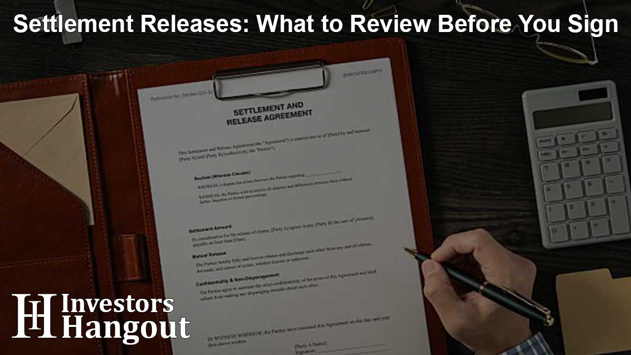 Settlement Releases: What to Review Before You Sign