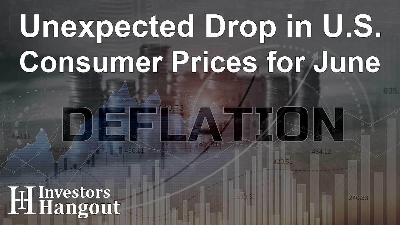 Unexpected Drop in U.S. Consumer Prices for June - Article Image