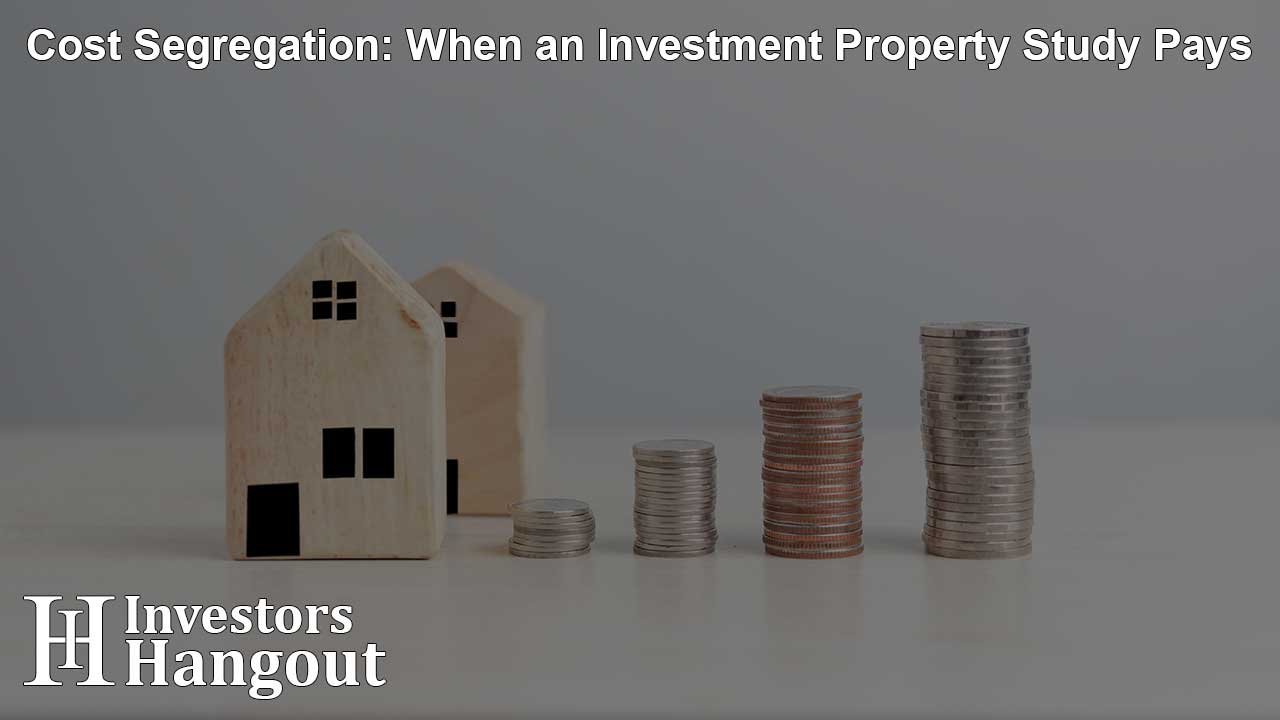 Cost Segregation: When an Investment Property Study Pays