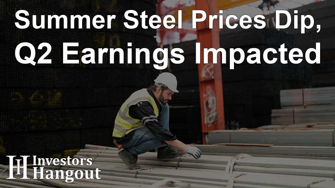 Summer Steel Prices Dip, Q2 Earnings Impacted - Article Image