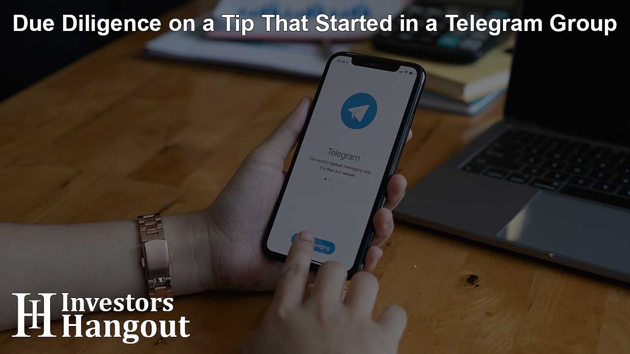 Due Diligence on a Tip That Started in a Telegram Group