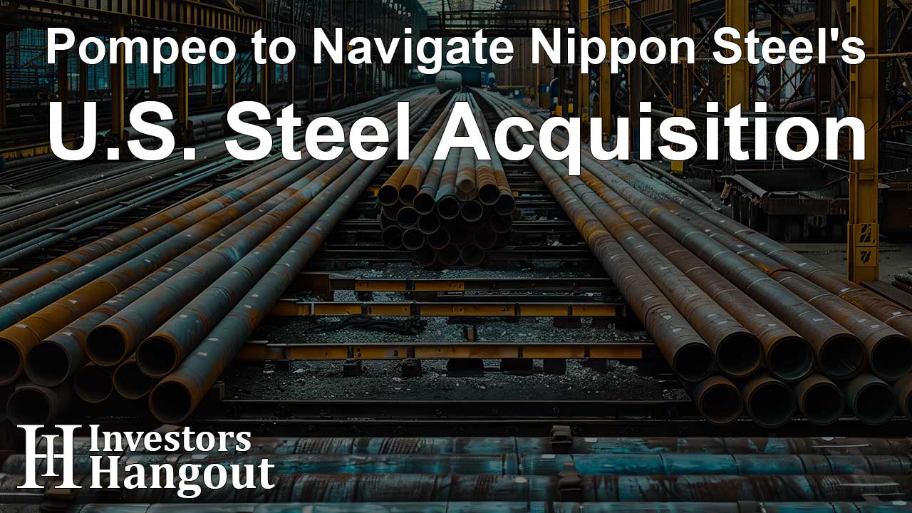 Pompeo to Navigate Nippon Steel's U.S. Steel Acquisition