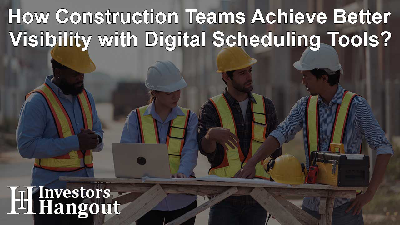 How Construction Teams Achieve Better Visibility with Digital Scheduling Tools?