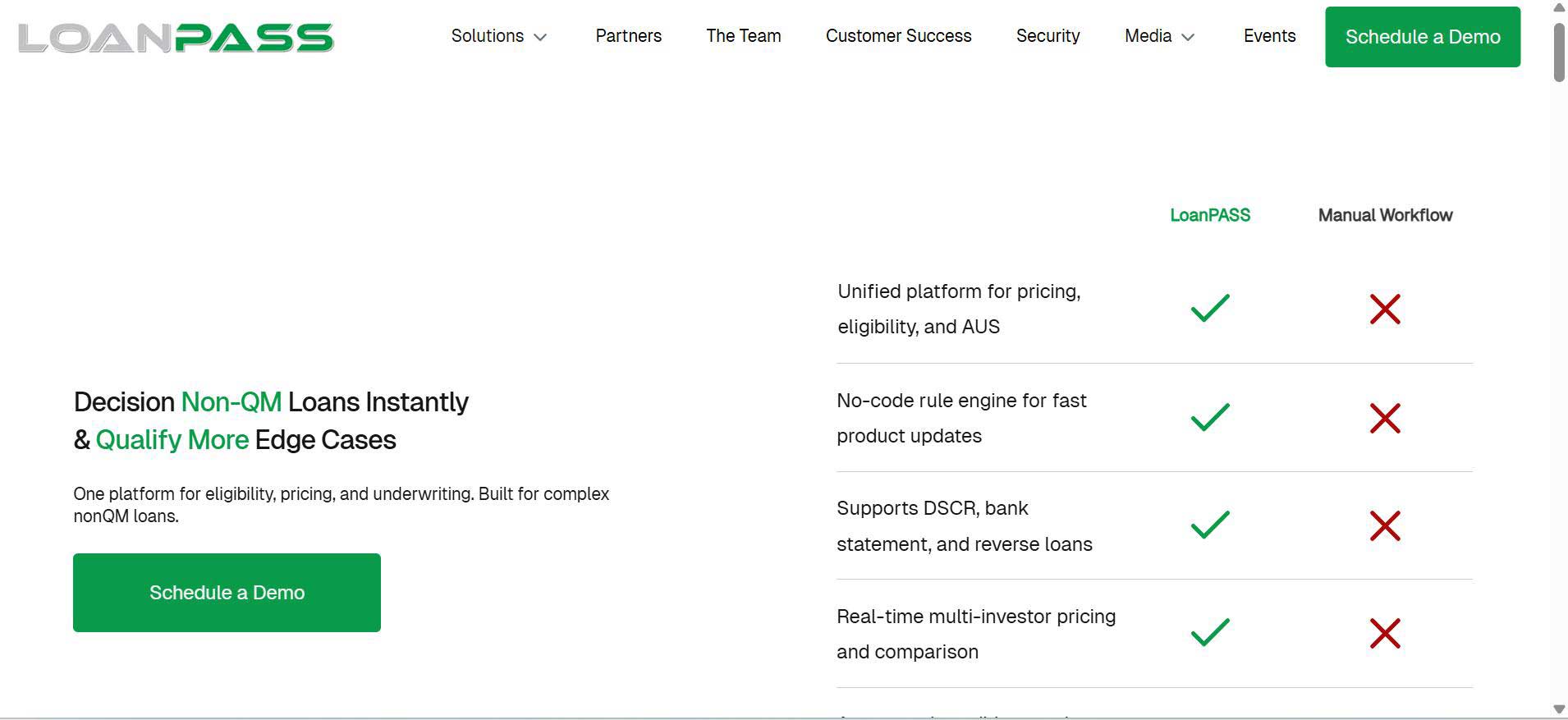 LoanPASS Portfolio Screenshot