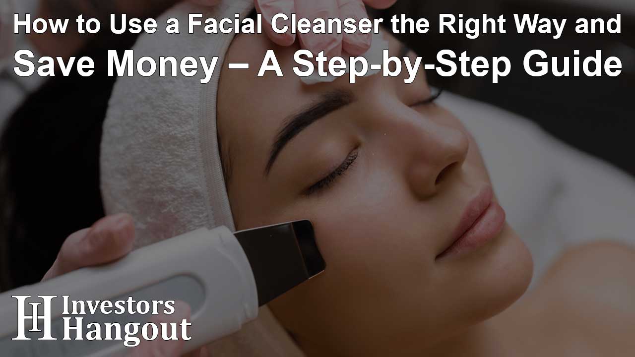 How to Use a Facial Cleanser the Right Way and Save Money – A Step-by-Step Guide