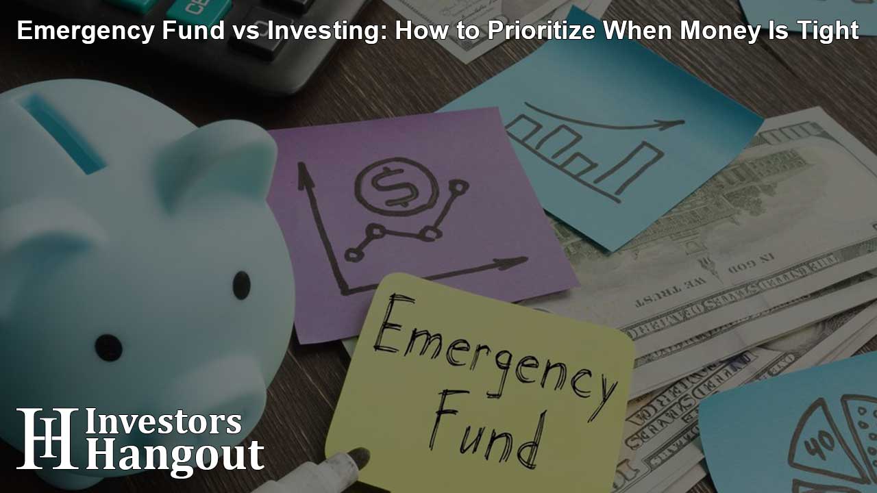 Emergency Fund vs Investing: How to Prioritize When Money Is Tight