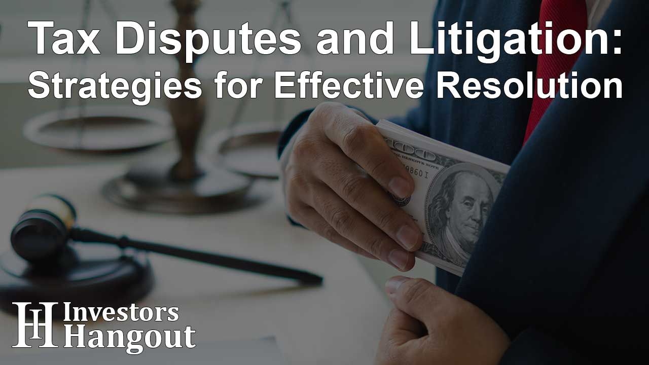 Tax Disputes and Litigation: Strategies for Effective Resolution