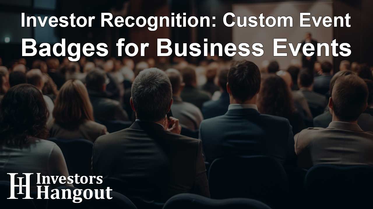 Investor Recognition: Custom Event Badges for Business Events