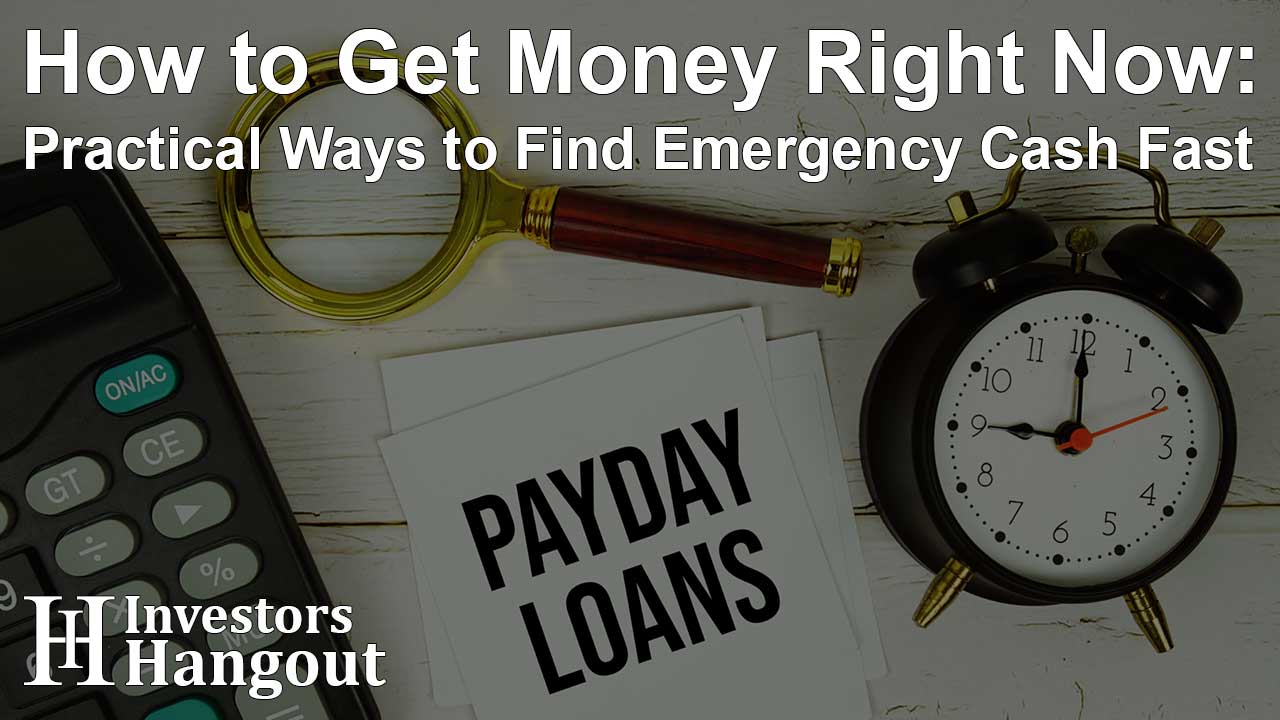 How to Get Money Right Now: Practical Ways to Find Emergency Cash Fast