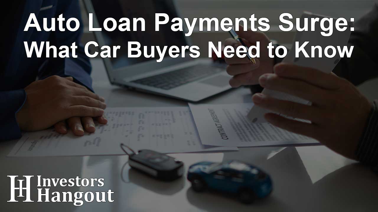 Auto Loan Payments Surge: What Car Buyers Need to Know