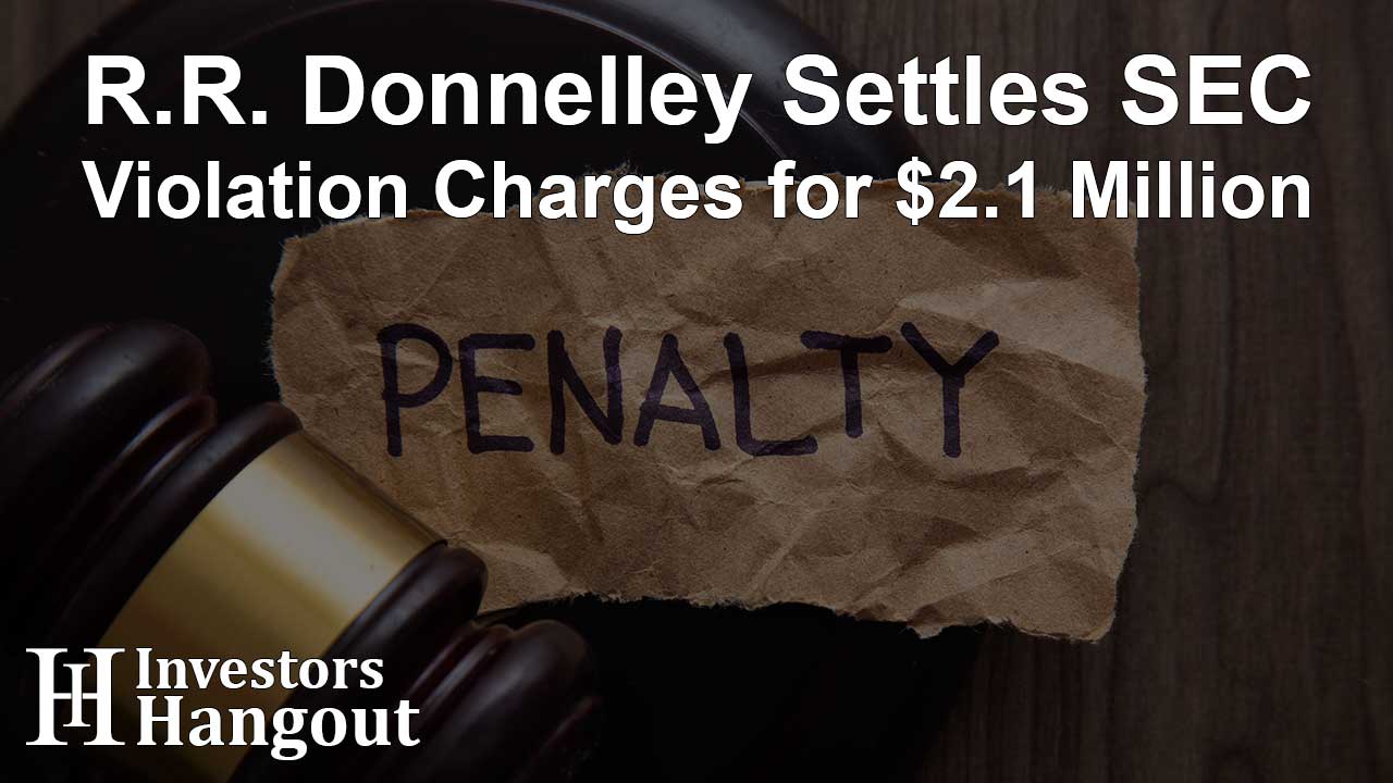 R.R. Donnelley Settles SEC Violation Charges for $2.1 Million