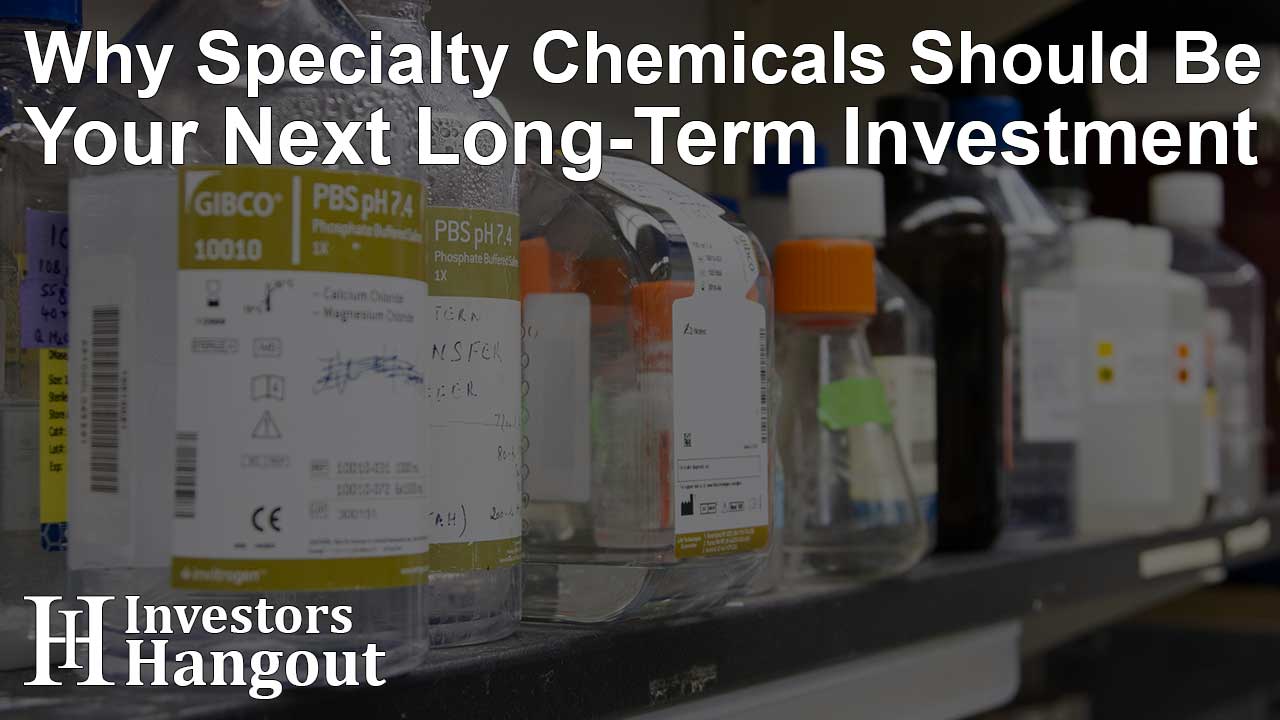 Why Specialty Chemicals Should Be Your Next Long-Term Investment
