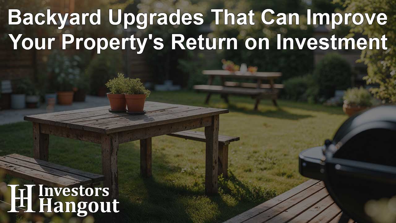 Backyard Upgrades That Can Improve Your Property's Return on Investment