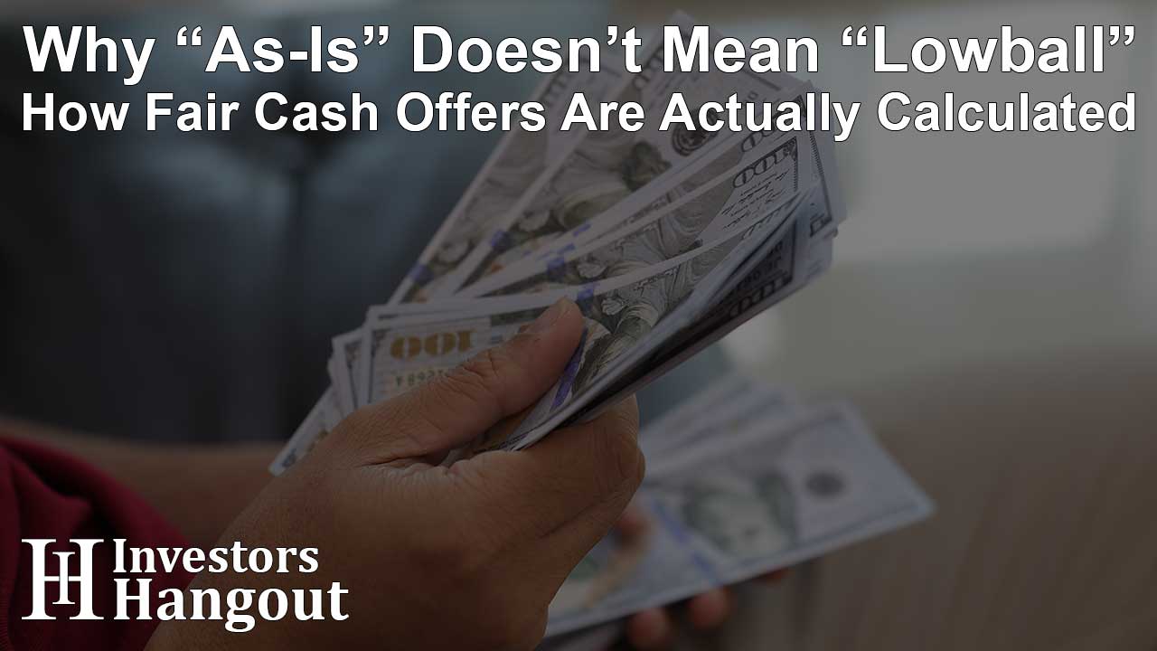 Why “As-Is” Doesn’t Mean “Lowball” – How Fair Cash Offers Are Actually Calculated