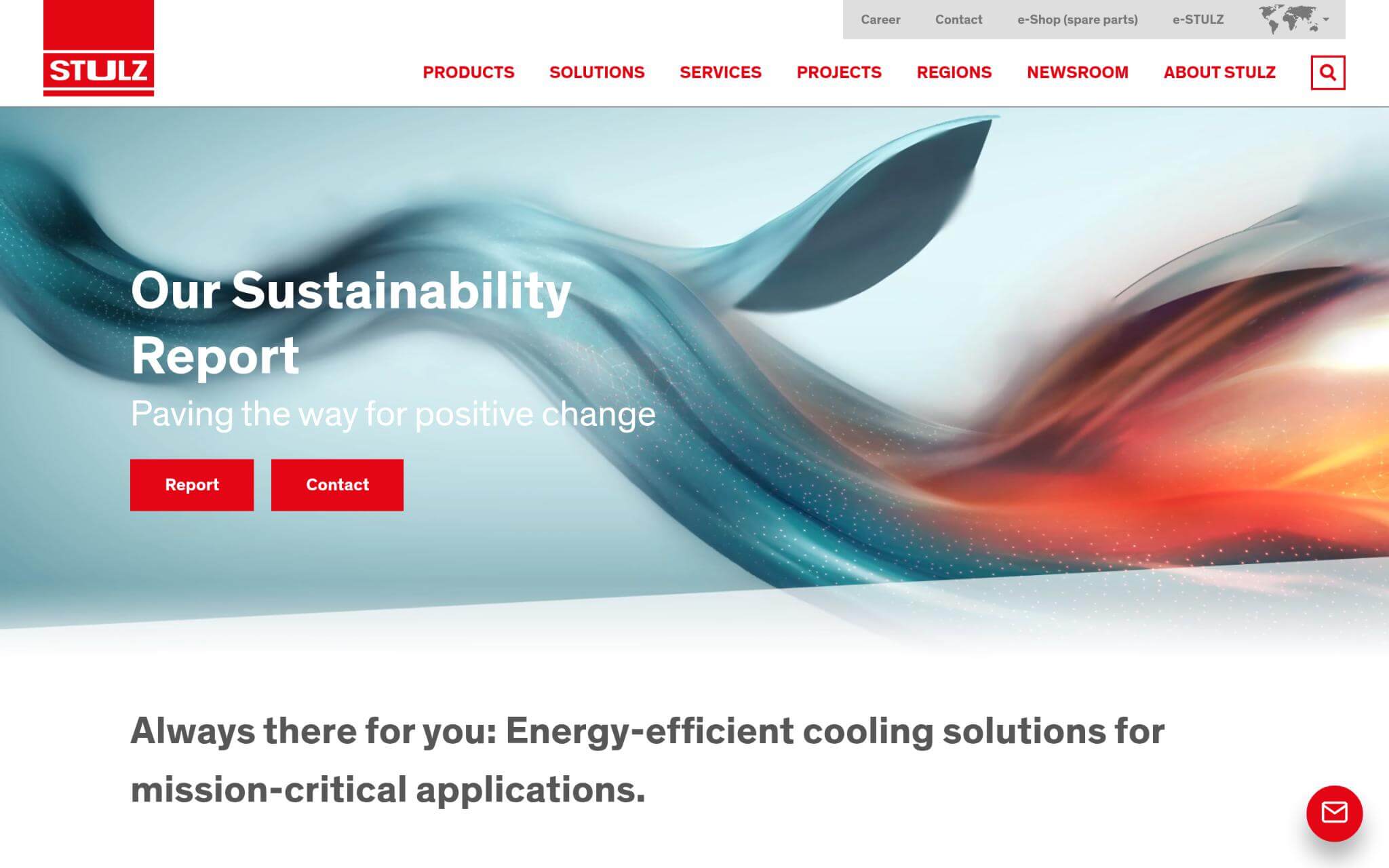 STULZ Websites Homepage Screenshot