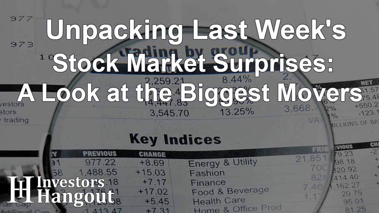 Unpacking Last Week's Stock Market Surprises: A Look at the Biggest Movers