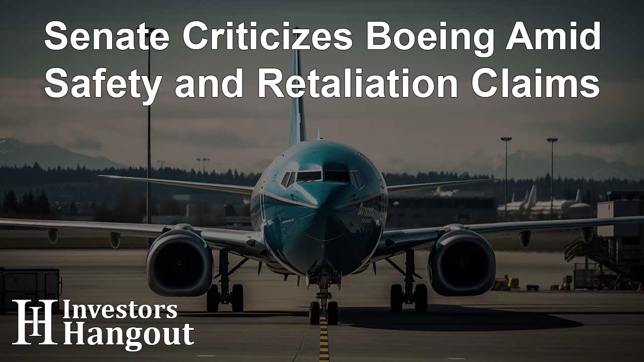 Senate Criticizes Boeing Amid Safety and Retaliation Claims