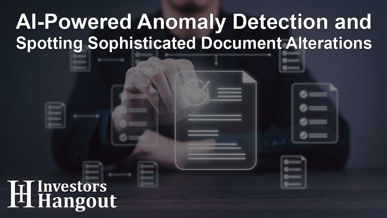 AI-Powered Anomaly Detection and Spotting Sophisticated Document Alterations - Article Image