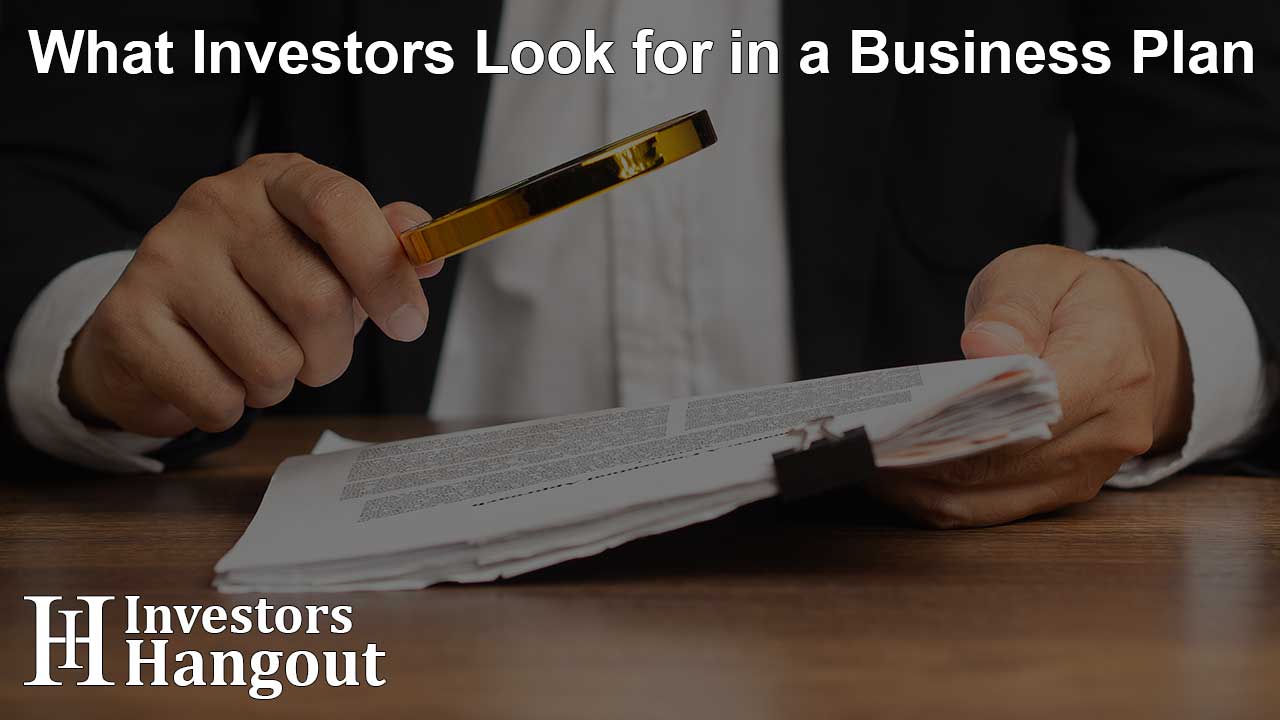 What Investors Look for in a Business Plan