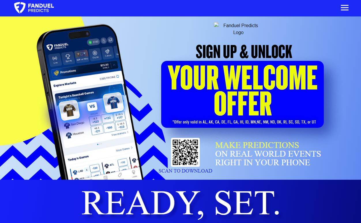 FanDuel Websites Homepage.