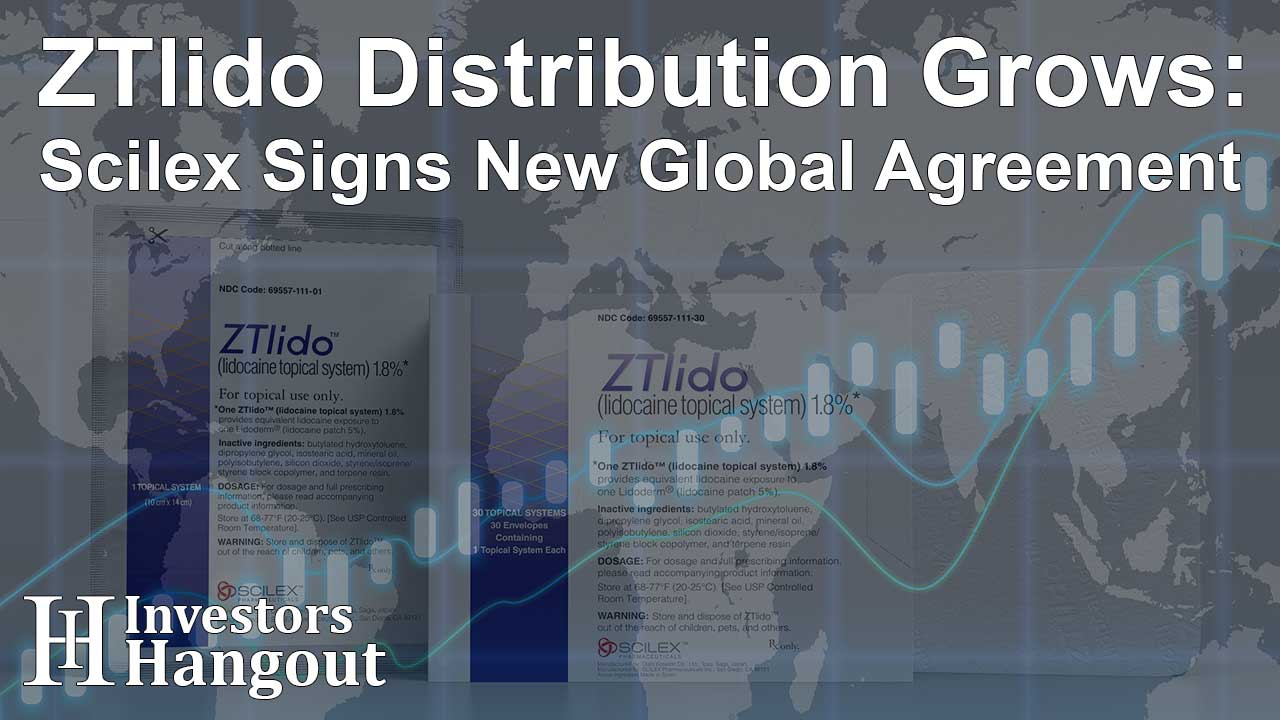 ZTlido Distribution Grows: Scilex Signs New Global Agreement