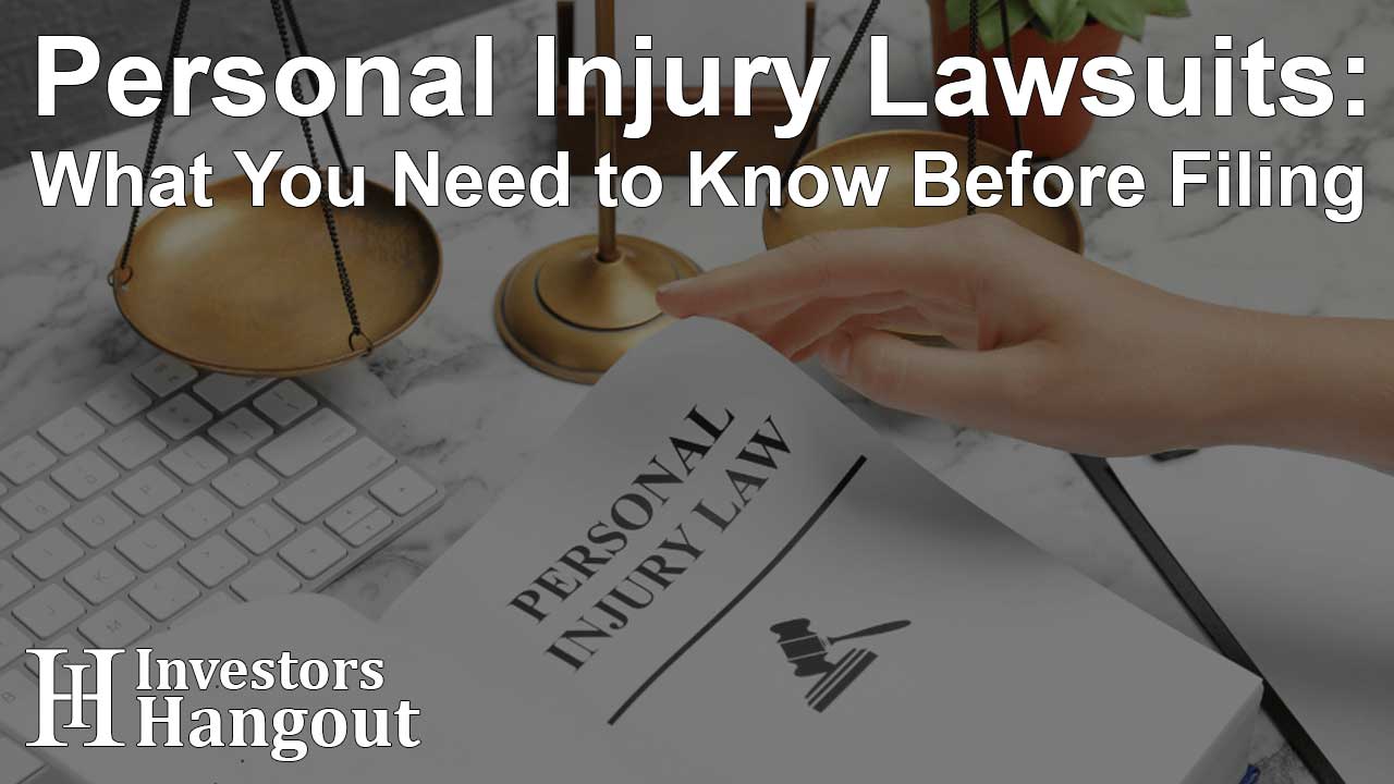 Personal Injury Lawsuits: What You Need to Know Before Filing