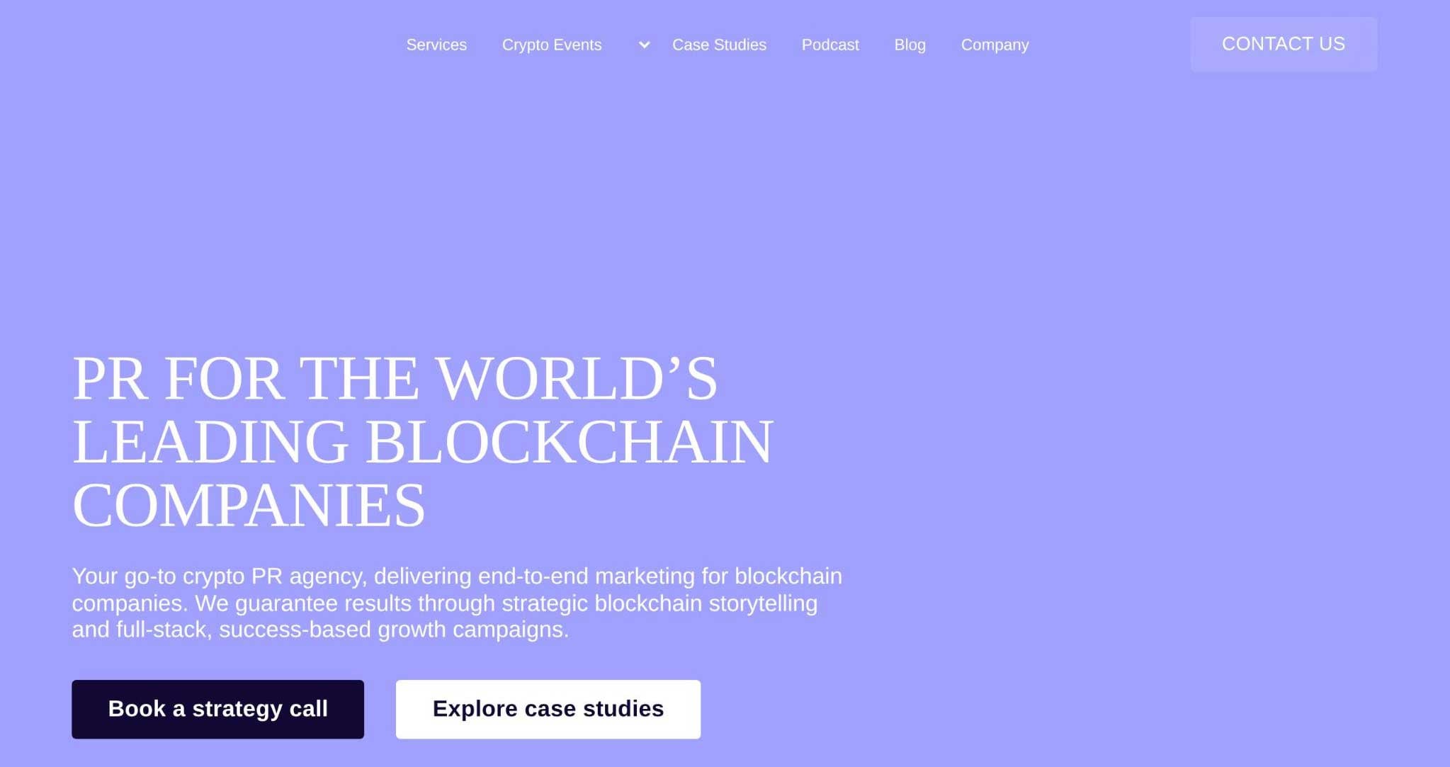 Market Across Websites Homepage.