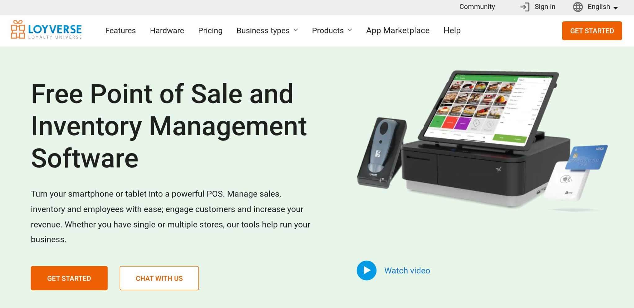 Loyverse Websites Homepage.