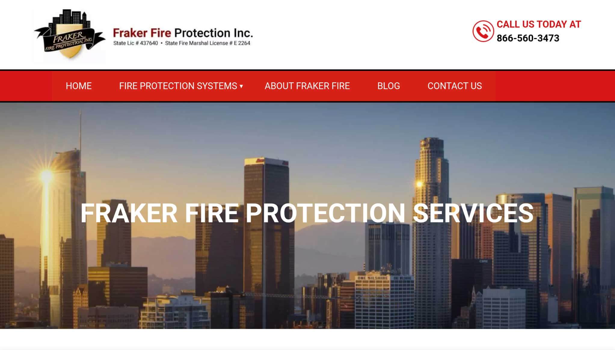 Frakerfire Websites Homepage.