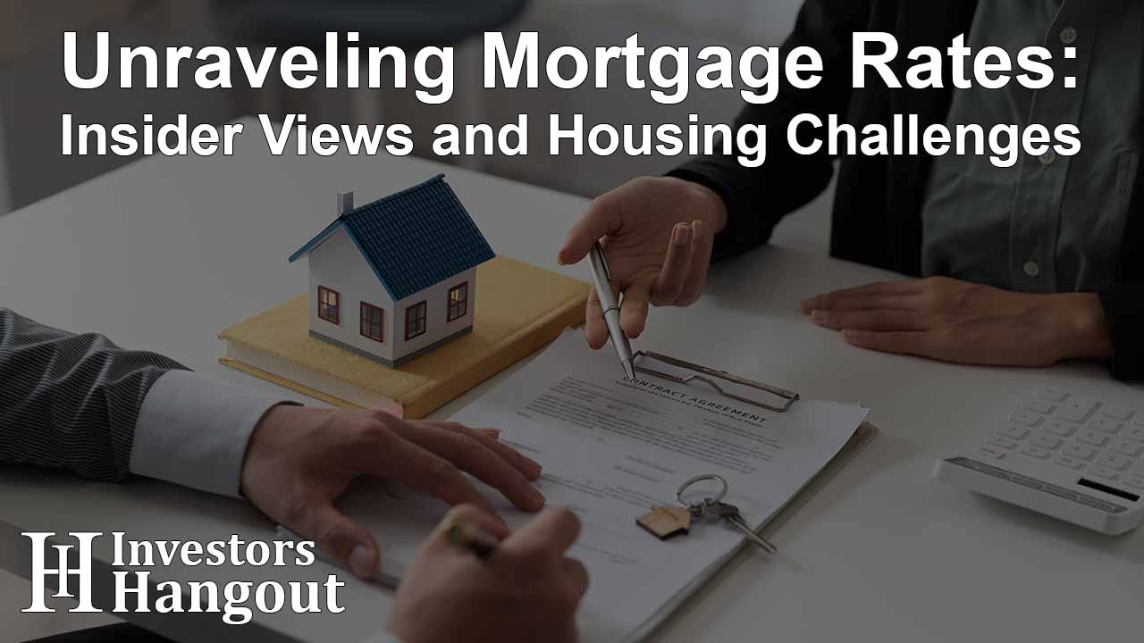 Unraveling Mortgage Rates: Insider Views and Housing Challenges
