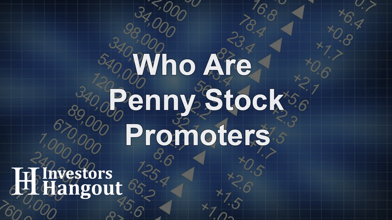 Who Are Penny Stock Promoters 2024 Investors Hangout