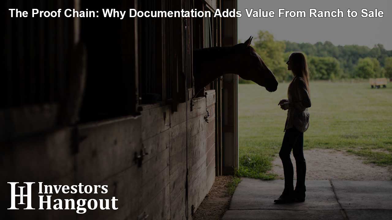 The Proof Chain: Why Documentation Adds Value From Ranch to Sale
