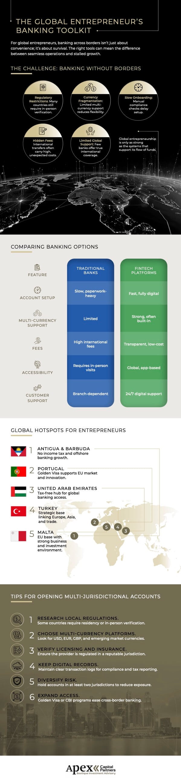 The Global Entrepreneurs Banking Toolkit Infographic