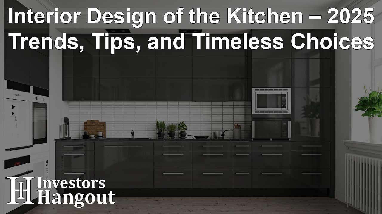 Interior Design of the Kitchen – 2025 Trends, Tips, and Timeless Choices