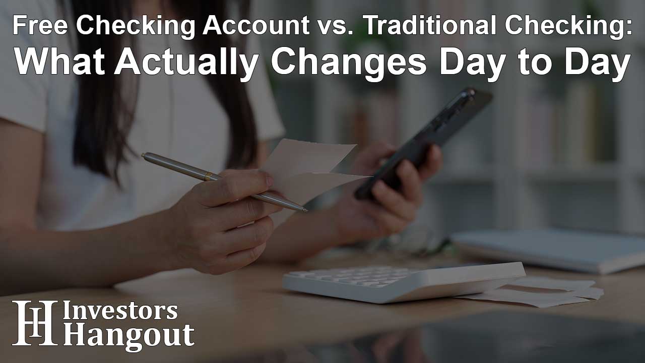 Free Checking Account vs. Traditional Checking: What Actually Changes Day to Day
