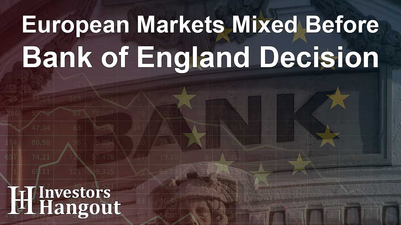 European Markets Mixed Before Bank of England Decision