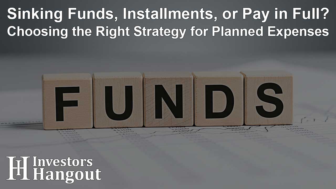 Sinking Funds, Installments, or Pay in Full? Choosing the Right Strategy for Planned Expenses