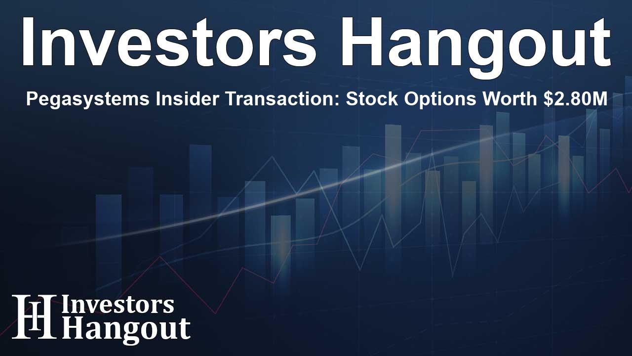 Pegasystems Insider Transaction: Stock Options Worth $2.80M