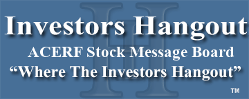 Am Gold Inc (OTCMRKTS: ACERF) Stock Message Board