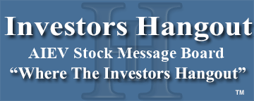 Thunder Power Holdings Inc (OTCMRKTS: AIEV) Stock Message Board