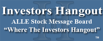 Allegion PLC (NYSE: ALLE) Stock Message Board