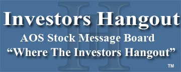 A. O. Smith Corporation (NYSE: AOS) Stock Message Board