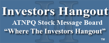 Atlantis Technology Group (NASDAQ: ATNPQ) Stock Message Board