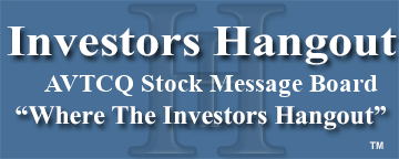 AVT, Inc. (OTCMRKTS: AVTCQ) Stock Message Board